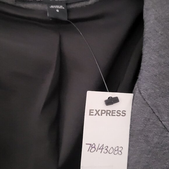 Express Women's Charcoal Blazer, NWT, Size 6 - Picture 4 of 14